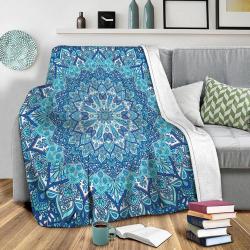 Farah Blue Fleece Throw Blanket Meaningful Gift For Halloween Christmas