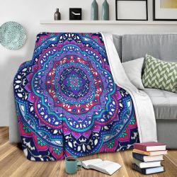 Farah Round Fleece Throw Blanket Meaningful Gift For Halloween Christmas