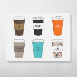 Fashion Latte Wall Art Canvas Meaning Gift For Birthday Christmas