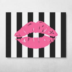 Fashion Kiss Wall Art Canvas Meaning Gift For Birthday Christmas