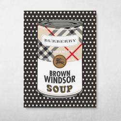 Burberry Fashion Soup Wall Art Canvas Meaning Gift For Birthday Christmas