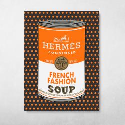 Hermès Fashion Soup Wall Art Canvas Meaning Gift For Birthday Christmas