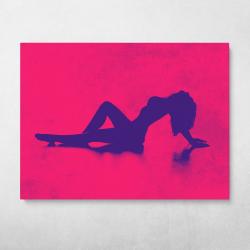 Female Silhouette Wall Art Canvas Meaning Gift For Birthday Christmas