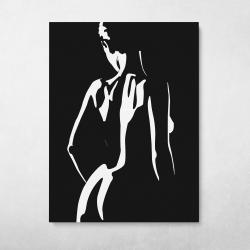 Female Silhouette #2 Wall Art Canvas Meaning Gift For Birthday Christmas