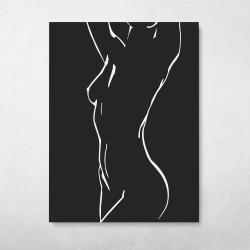 Female Silhouette #3 Wall Art Canvas Meaning Gift For Birthday Christmas