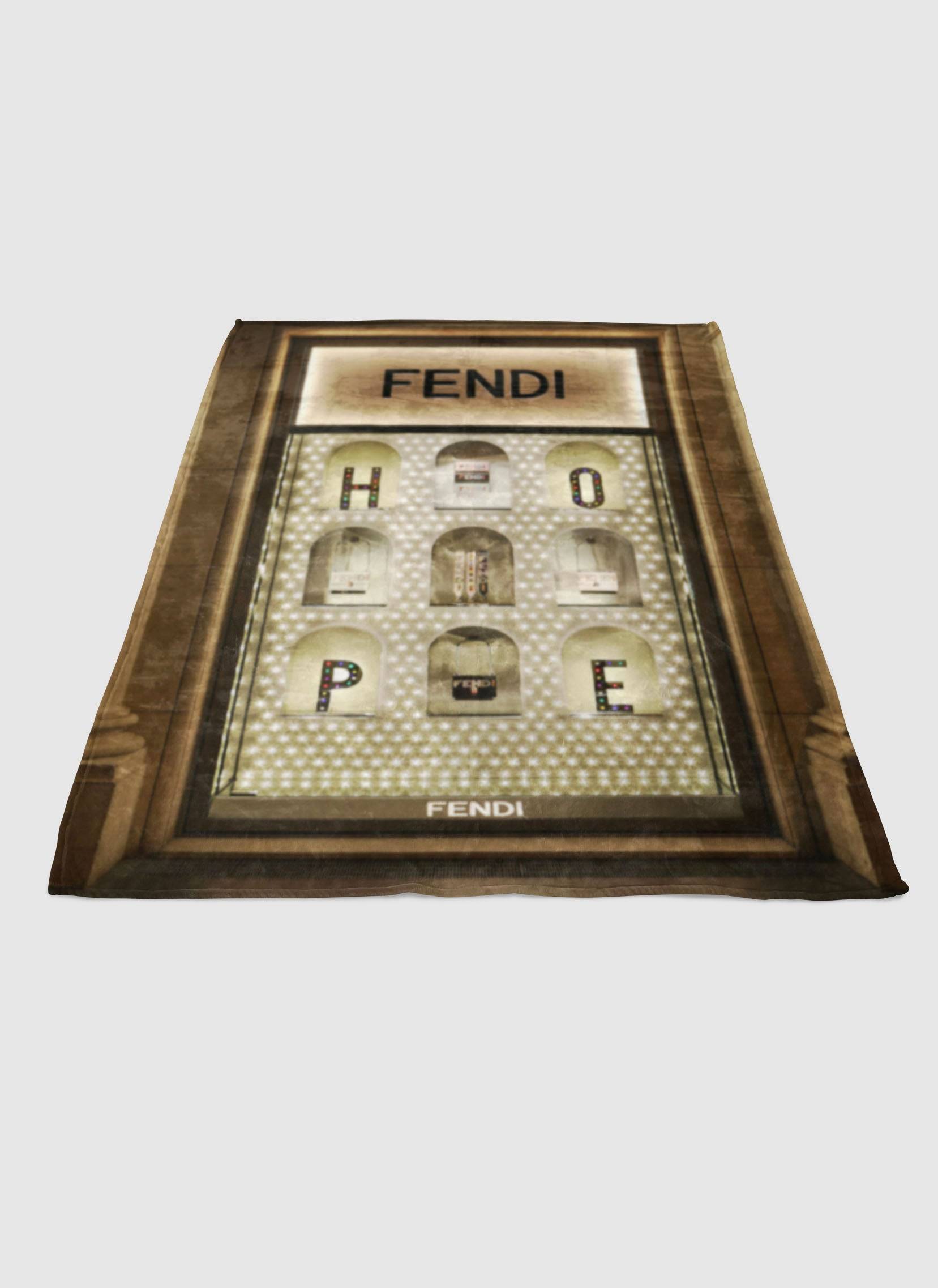 Fendi Roma Hope Soft Fleece Blanket Meaningful Gift For Halloween Christmas