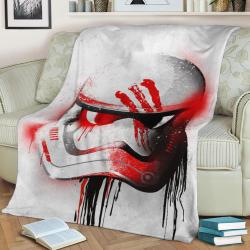 Finn Stormtrooper Graffitti Helmet Fleece Throw Blanket Meaningful Gift For Halloween Christmas