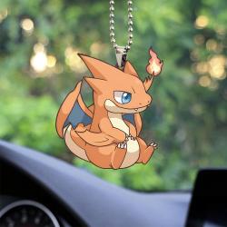 Fire Pokemon Mega Charizard Car Ornament Custom Car Accessories Decorations Perfect And Unique Gifts For Family On Christmas