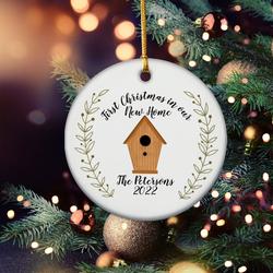 First Christmas In Our New Home Ornament 2022 Gift For Couple Perfect And Unique Gifts For Family On Christmas