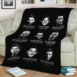 Football Legends Fleece Throw Blanket Meaningful Gift For Halloween Christmas