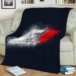 Formula 1 Smoky Fleece Throw Blanket Meaningful Gift For Halloween Christmas