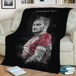 Francesco Totti Fleece Throw Blanket Meaningful Gift For Halloween Christmas