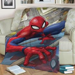 Friendly Neighborhood Spider-Man Fleece Throw Blanket Meaningful Gift For Halloween Christmas