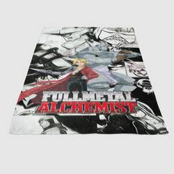 Fullmetal Alchemist Manga Soft Fleece Blanket Meaningful Gift For Halloween Christmas