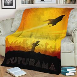 Futurama Fleece Throw Blanket Meaningful Gift For Halloween Christmas