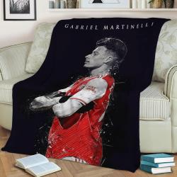 Gabriel Martinelli Fleece Throw Blanket Meaningful Gift For Halloween Christmas