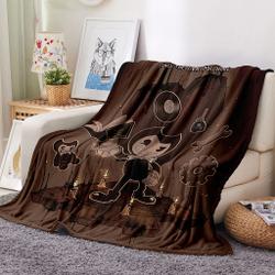 Game Bendy And The Ink Machine Blanket Meaningful Gift For Halloween Christmas Flannel Throw Room Decoration