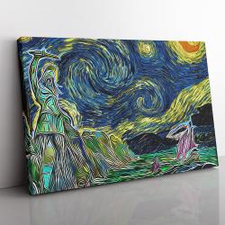 Game of Thrones Starry Night Braavos Canvas Print Wall Art Canvas Christmas Gift For Son Daughter