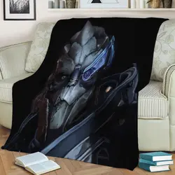 Garrus Fleece Throw Blanket Meaningful Gift For Halloween Christmas