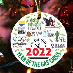 Gas Shortage Funny Inflation Crisis Ornament Christmas Decorations Perfect And Unique Gifts For Family On Christmas