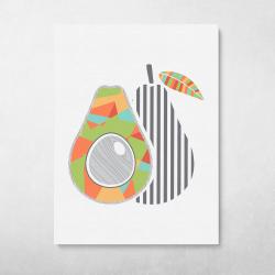 Geometric Avocado Wall Art Canvas Meaning Gift For Birthday Christmas