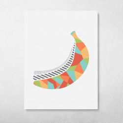Geometric Banana Wall Art Canvas Meaning Gift For Birthday Christmas