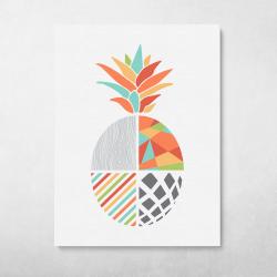 Geometric Pineapple Wall Art Canvas Meaning Gift For Birthday Christmas