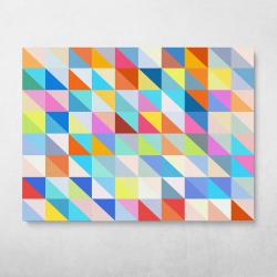 Geometric Triangles Wall Art Canvas Meaning Gift For Birthday Christmas