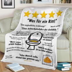 German Toilet Reviews Fleece Throw Blanket Meaningful Gift For Halloween Christmas