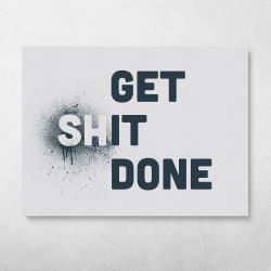 Get It Done Wall Art Canvas Meaning Gift For Birthday Christmas Halloween