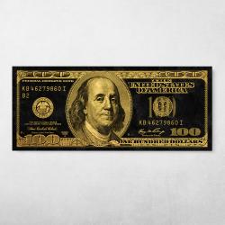 Gold Ben Franklin Wall Art Canvas Meaning Gift For Birthday Christmas