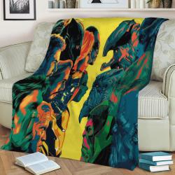 Good Guys Bad Guys Fleece Throw Blanket Meaningful Gift For Halloween Christmas