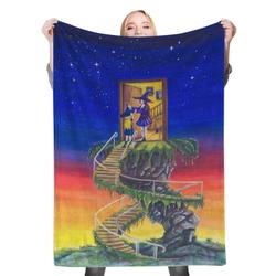 Goodbye Fleece Throw Blanket Meaningful Gift For Halloween Christmas