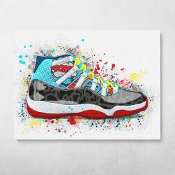 Graffiti Hi Tops XI Wall Art Canvas Meaning Gift For Birthday Christmas