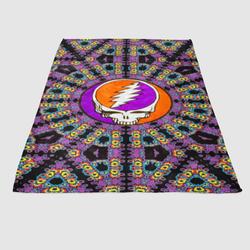 Grateful Dead Purple Logo Soft Fleece Blanket Meaningful Gift For Halloween Christmas