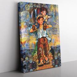 Grave of the Fireflies Studio Ghibli Canvas Print Wall Art Canvas Christmas Gift For Son Daughter
