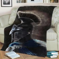 Greek Warrior Fleece Throw Blanket Meaningful Gift For Halloween Christmas