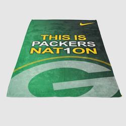 Green Bay Packers Nat1On Soft Fleece Blanket Meaningful Gift For Halloween Christmas