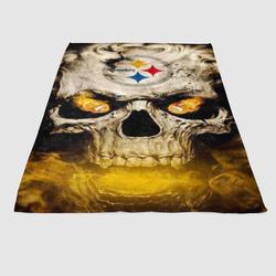 Green Bay Packers Skull 1 Soft Fleece Blanket Meaningful Gift For Halloween Christmas