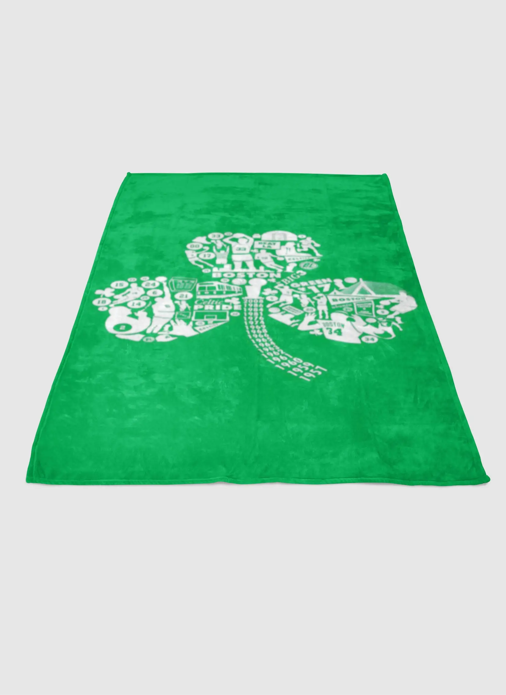Green Boston Celtics Soft Fleece Blanket Meaningful Gift For Halloween Christmas