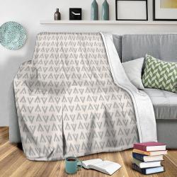 Grey Arrows Fleece Throw Blanket Meaningful Gift For Halloween Christmas
