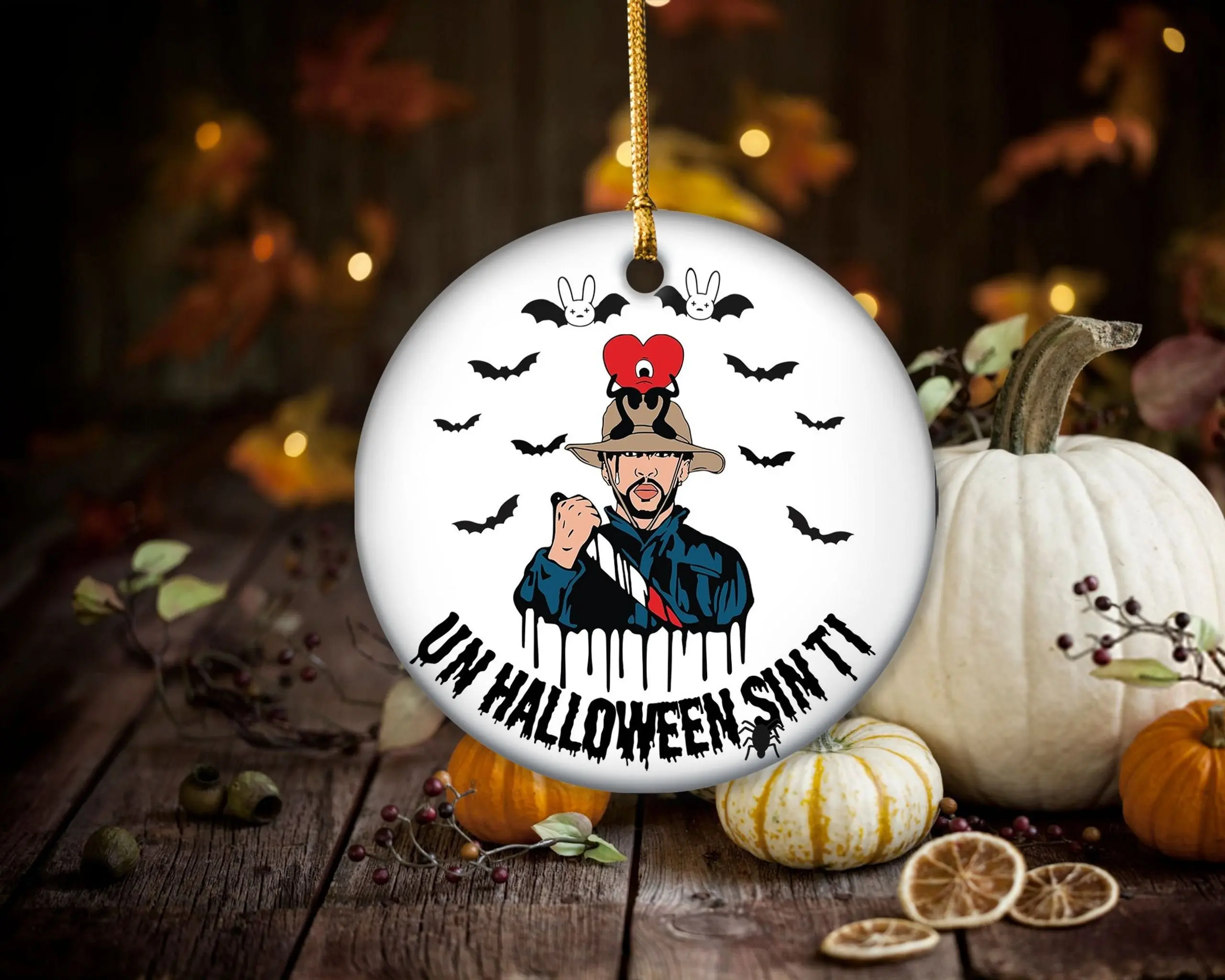 Halloween Michael Bad Bunny Christmas Ornament Perfect And Unique Gifts For Family On Christmas