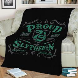 Harry Potter Slytherin Fleece Throw Blanket Meaningful Gift For Halloween Christmas