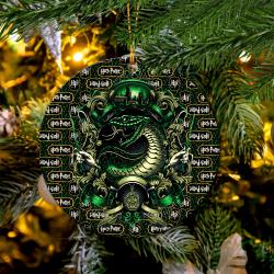 Harry Potter Slytherin Mica Ornament Perfect Gift For Holiday Perfect And Unique Gifts For Family On Christmas