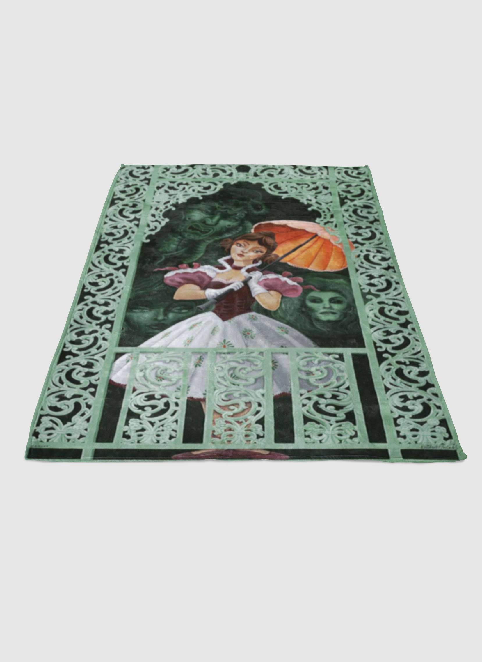 Haunted Mansion Stretching Soft Fleece Blanket Meaningful Gift For Halloween Christmas