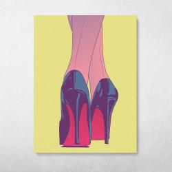 Pop Heels Wall Art Canvas Meaning Gift For Birthday Christmas Halloween