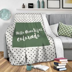 Hello Beautiful Colorado Fleece Throw Blanket Meaningful Gift For Halloween Christmas