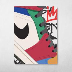 Hi Top Sneaker Wall Art Canvas Meaning Gift For Birthday Christmas