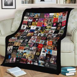 Hip Hop Album Covers Fleece Throw Blanket Meaningful Gift For Halloween Christmas