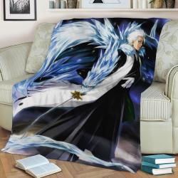 Hitsugaya Bleach Fleece Throw Blanket Meaningful Gift For Halloween Christmas